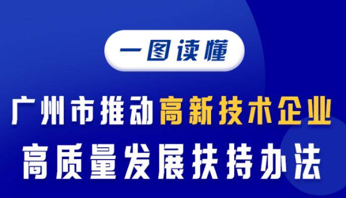 【一图读懂】广州市推动高新技术企业高质量发展扶持办法